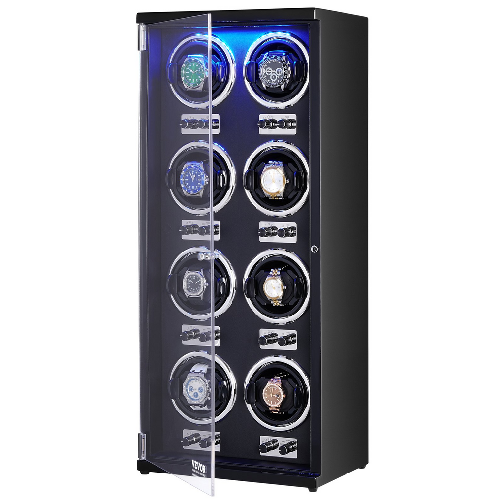 VEVOR Watch Winder para 8 relojes automáticos para hombres y mujeres con 8 motores