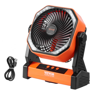 Ventilador portátil VEVOR recargable de 8 pulgadas
