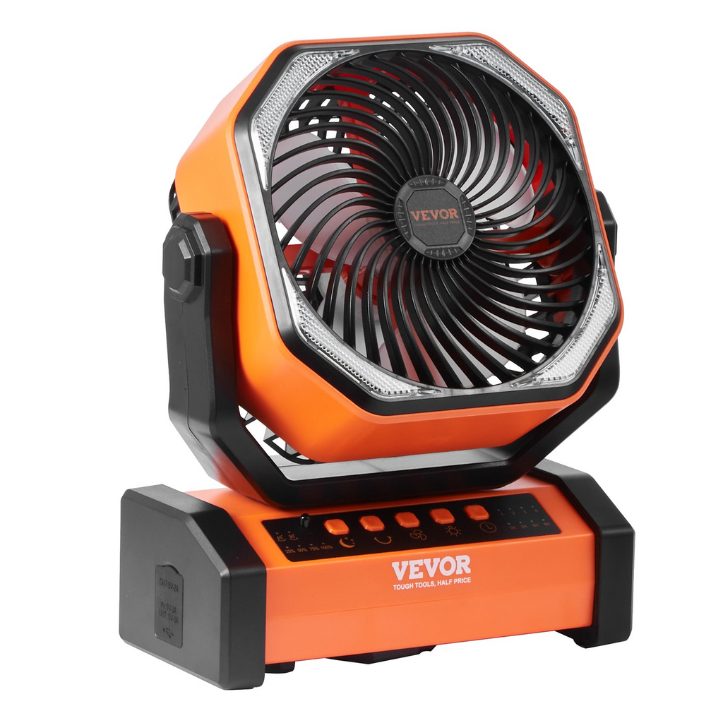 Ventilador portátil VEVOR recargable de 8 pulgadas