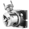 Mesa giratoria VEVOR para fresadoras 4''/100 mm modelo horizontal y vertical de precisión con mandril de 3 mordazas de 3.1''/80 mm pernos en T M10 y tuercas para herramientas de indexación de fresado