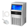 VEVOR Máquina para hacer hielo comercial 130 lb/24 h con capacidad de almacenamiento de 33 lb