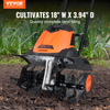 Cultivador eléctrico VEVOR de 12 A ancho de labranza de 18" profundidad de labranza de 3,94"