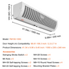 Cortina de aire comercial para interiores VEVOR de 42" 2 velocidades 1350 CFM 110 V