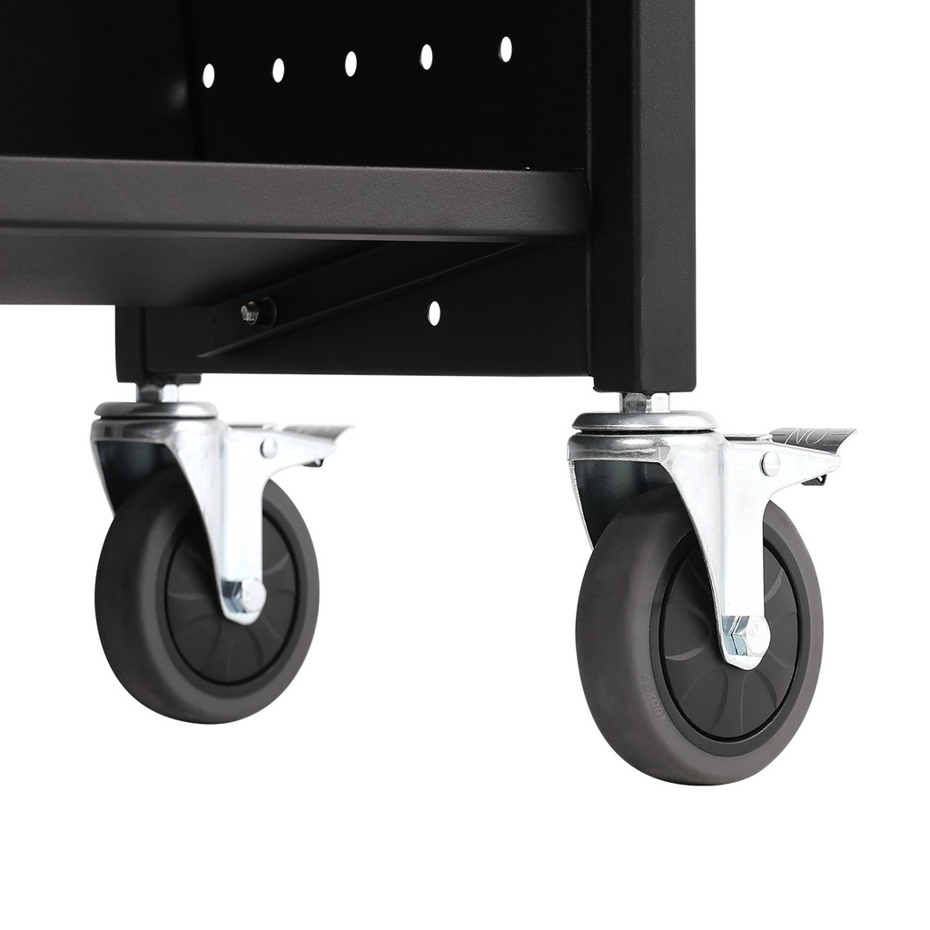 Carrito para libros con ruedas 150 kg 39,4 x 20,1 x 49,2 in con ruedas bloqueables de 10 cm