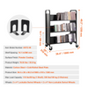 Carrito para libros con ruedas 150 kg 39,4 x 20,1 x 49,2 in con ruedas bloqueables de 10 cm