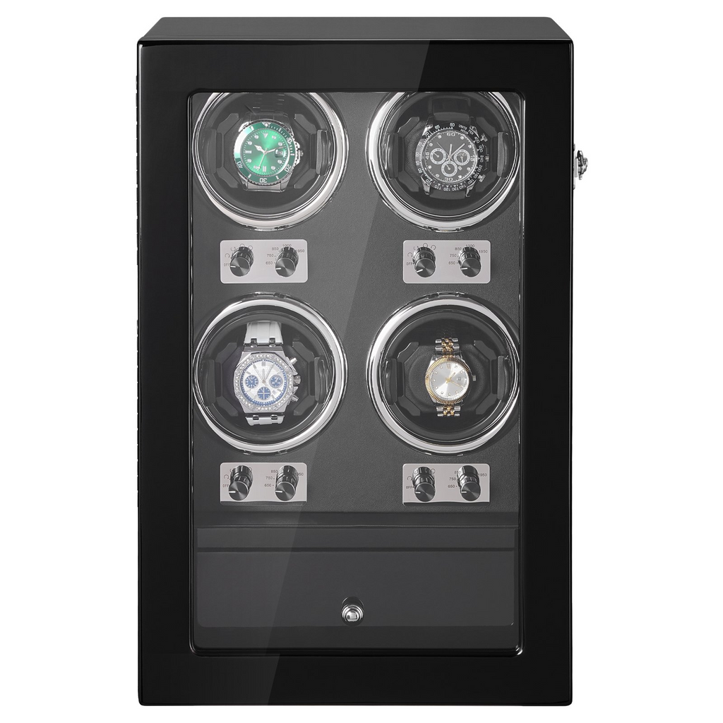 VEVOR Watch Winder para 4 relojes automáticos para hombres y mujeres con 4 motores