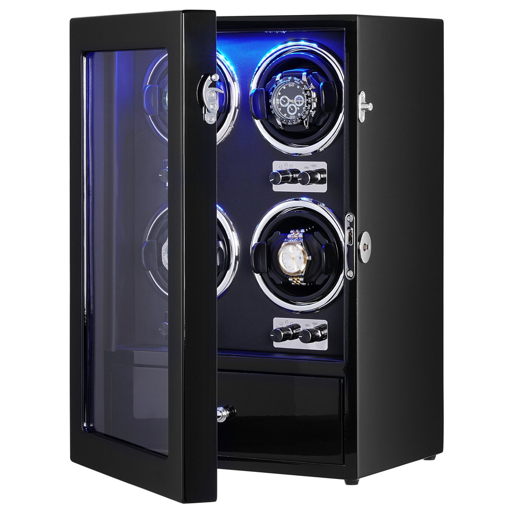 VEVOR Watch Winder para 4 relojes automáticos para hombres y mujeres con 4 motores