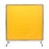 Pantalla de soldadura VEVOR con marco de 6' x 6' con 4 ruedas giratorias (2 bloqueables)