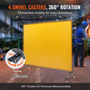 Pantalla de soldadura VEVOR con marco de 6' x 8' con 4 ruedas giratorias (2 bloqueables)