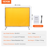 Pantalla de soldadura VEVOR con marco de 6' x 8' con 4 ruedas giratorias (2 bloqueables)