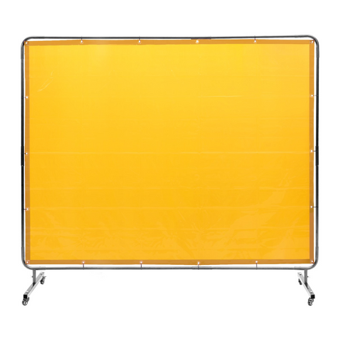 Pantalla de soldadura VEVOR con marco de 6' x 8' con 4 ruedas giratorias (2 bloqueables)