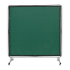Pantalla de soldadura VEVOR con marco de 6' x 6' sobre 4 ruedas giratorias (2 bloqueables)