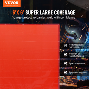 Pantalla de cortina para soldar 1,80 x 1,80 m para colgar en la pared