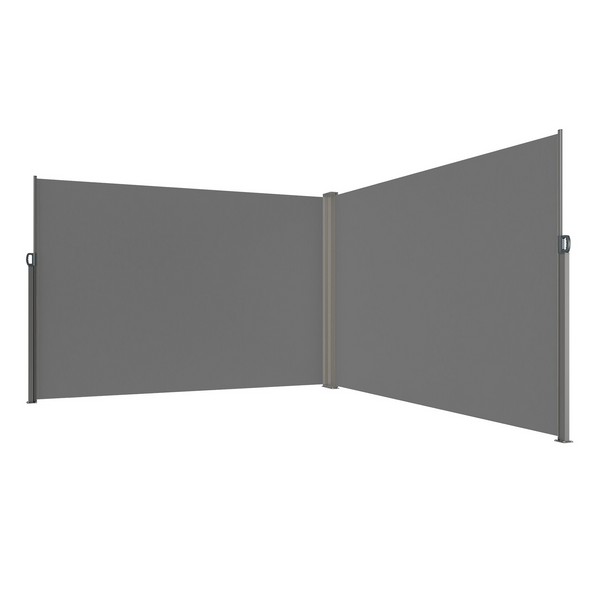 VEVOR Toldo lateral retráctil mampara de privacidad para exteriores de 79'' x 236'' impermeable de poliéster de 180 g