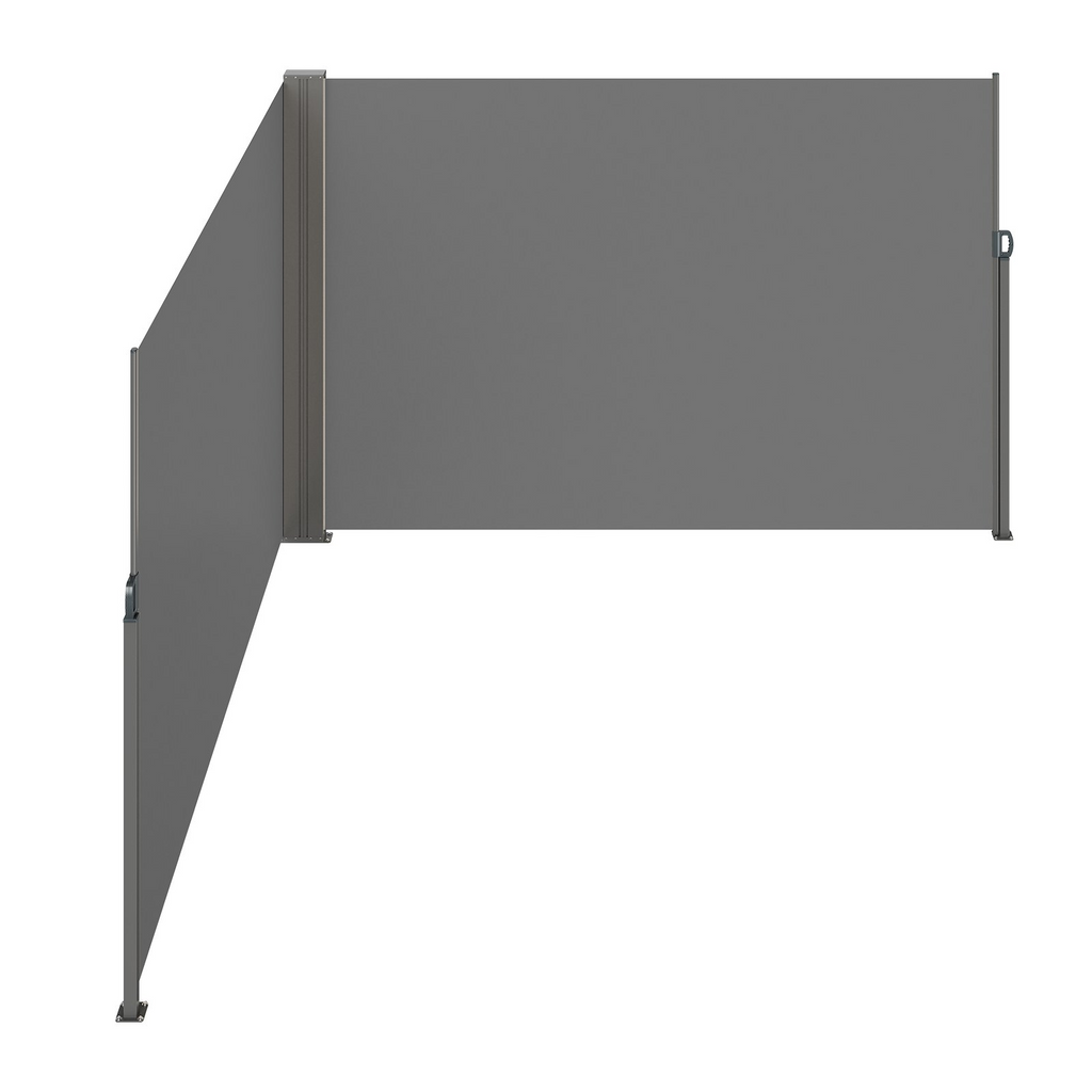 VEVOR Toldo lateral retráctil mampara de privacidad para exteriores de 79'' x 236'' impermeable de poliéster de 180 g