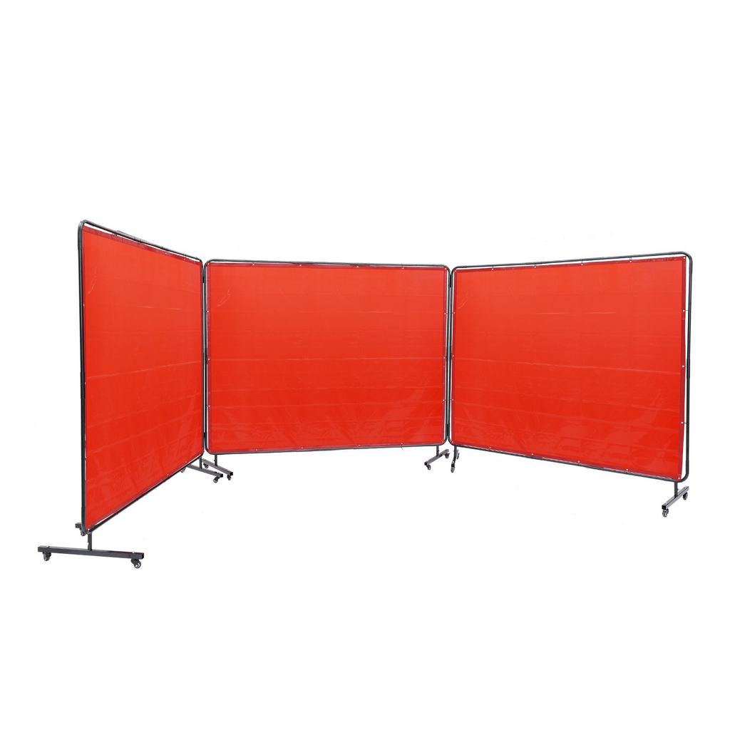 Pantalla de soldadura VEVOR con marco 6' x 8' 3 paneles