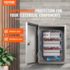 Caja eléctrica de acero VEVOR, 16" x 12" x 10", caja de protección eléctrica de acero inoxidable 304, protección para equipos eléctricos