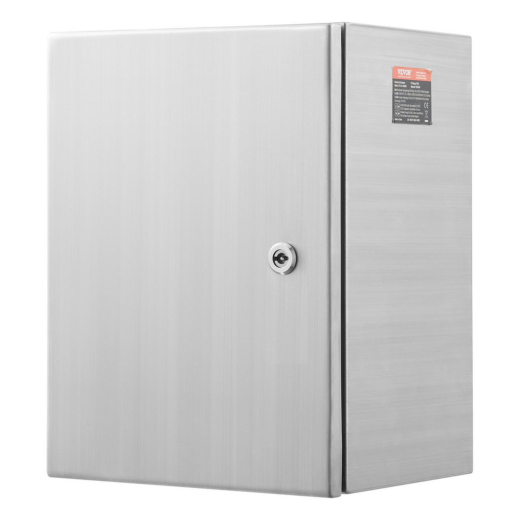 Caja eléctrica de acero VEVOR, 16" x 12" x 10", caja de protección eléctrica de acero inoxidable 304, protección para equipos eléctricos