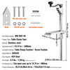 VEVOR Abrelatas manual de altura ajustable para latas de hasta 15,7" de alto