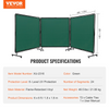 Pantalla de soldadura VEVOR con marco 6' x 6' 3 paneles