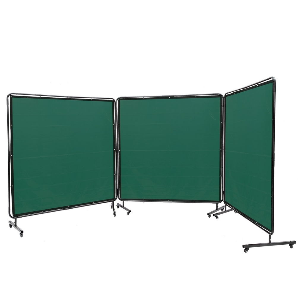 Pantalla de soldadura VEVOR con marco 6' x 6' 3 paneles