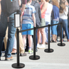 VEVOR - Postes de control de multitudes paquete de 6 y 3 cinturones retráctiles de 6,5 pies