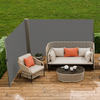 Toldo lateral retráctil VEVOR 63'' x 236'' pantalla solar para patio completamente de aluminio a prueba de óxido