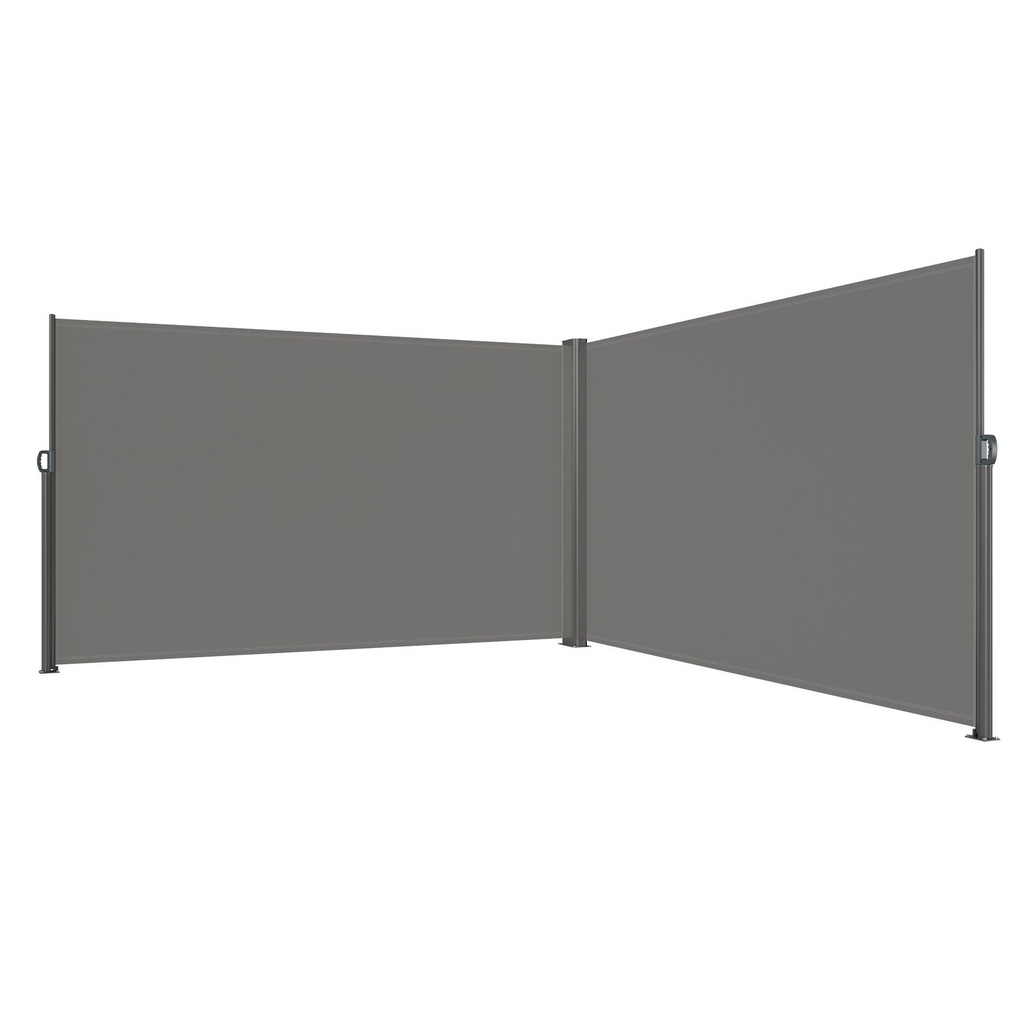 Toldo lateral retráctil VEVOR 63'' x 236'' pantalla solar para patio completamente de aluminio a prueba de óxido