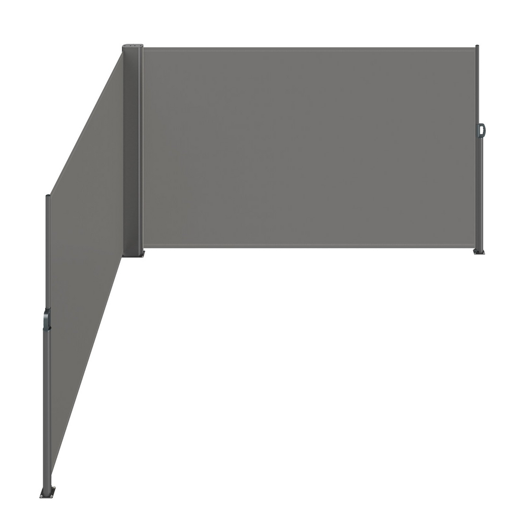 Toldo lateral retráctil VEVOR 63'' x 236'' pantalla solar para patio completamente de aluminio a prueba de óxido