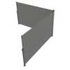 Toldo lateral retráctil VEVOR 63'' x 236'' pantalla solar para patio completamente de aluminio a prueba de óxido