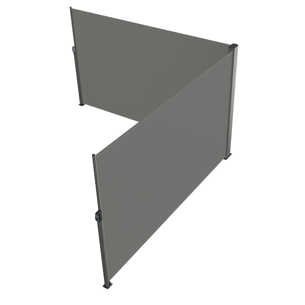 Toldo lateral retráctil VEVOR 63'' x 236'' pantalla solar para patio completamente de aluminio a prueba de óxido
