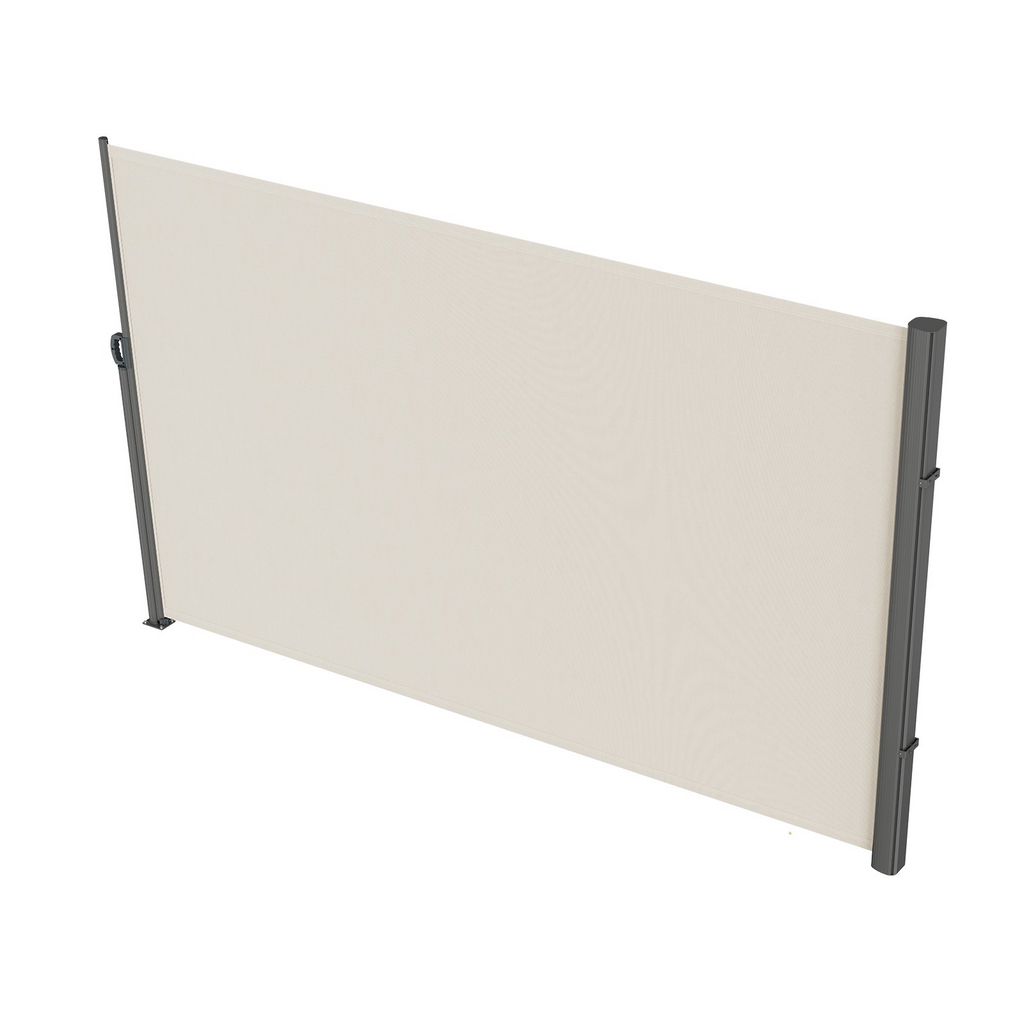 Toldo retráctil beige VEVOR de 180 x 300 cm (71 x 118 in) de aluminio resistente