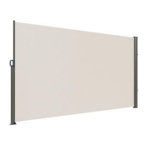 Toldo retráctil beige VEVOR de 180 x 300 cm (71 x 118 in) de aluminio resistente