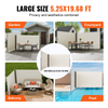 Toldo retráctil beige VEVOR de 63'' x 236''