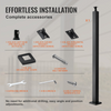 VEVOR Poste de pasamanos de cable para cubierta nivel de poste de 42 x 1,97 x 1,97 pulgadas