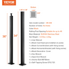 VEVOR Poste de pasamanos de acero inoxidable de 36" x 2" x 2" sin orificios
