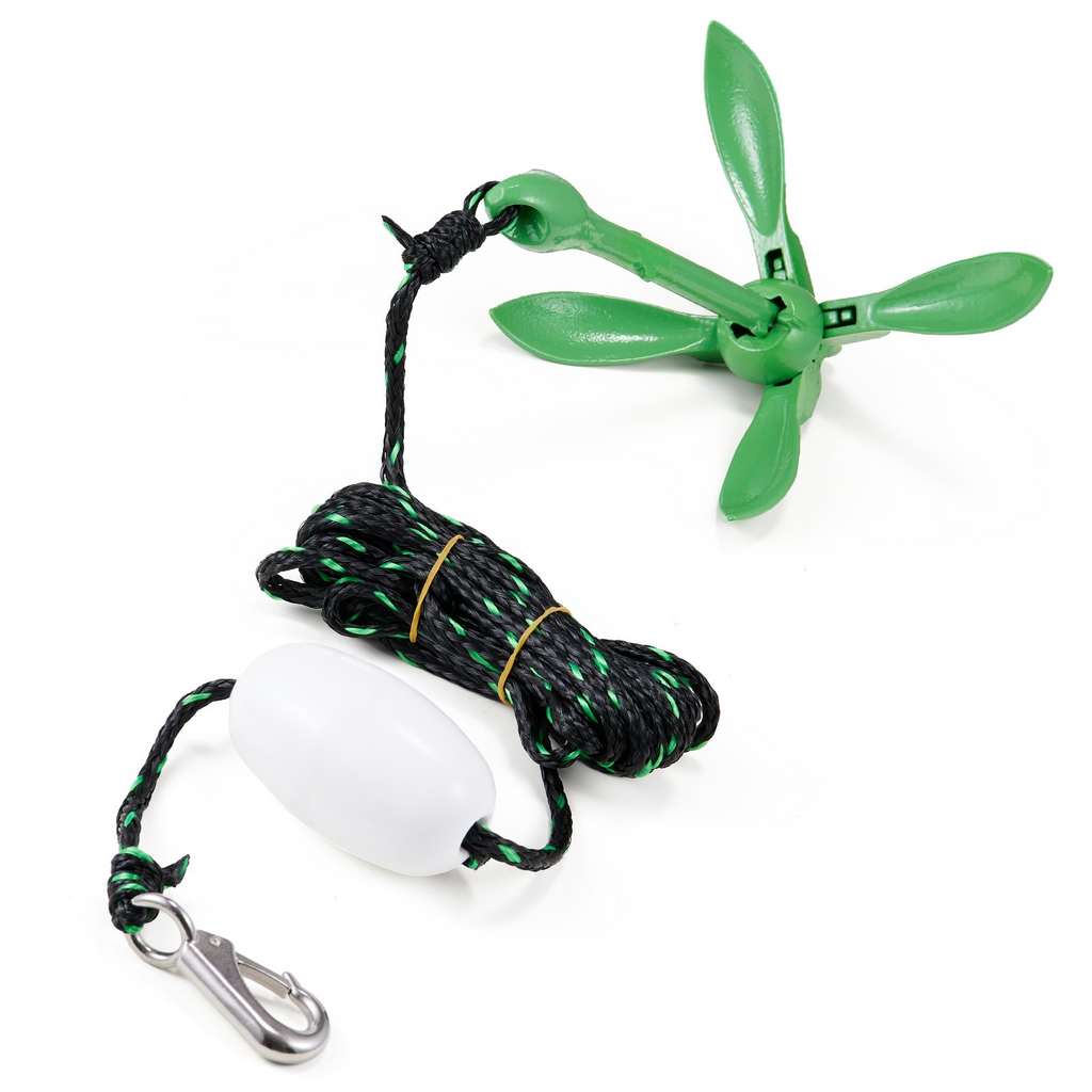 Kit de anclaje para kayak VEVOR para tabla de remo de 3,5 lb con cuerda de 26,2 pies/8 m y boya