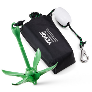 Kit de anclaje para kayak VEVOR para tabla de remo de 3,5 lb con cuerda de 26,2 pies/8 m y boya