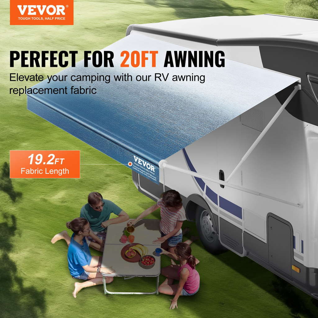 Reemplazo de tela para toldo de RV VEVOR de 19'2" de largo para toldo de 20'