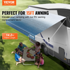 Reemplazo de tela para toldo de RV VEVOR tela de 14'2" de largo para toldo de 15' tela resistente de PVC de 3 capas de 16 oz