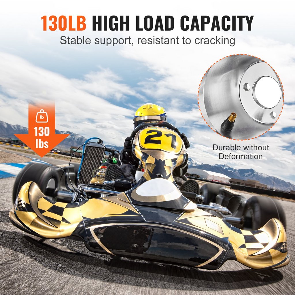 Neumáticos y llantas para karts VEVOR de 10 x 4,5 a 5 pulgadas