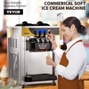 VEVOR - Máquina para hacer helados comerciales de 22-30 l/h 2200 W  con tolva de 2 x 6 l cilindro de 2 l panel LCD
