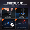 VEVOR 2 PCS 3 luz LED Whip con base de resorte con aplicación y control remoto
