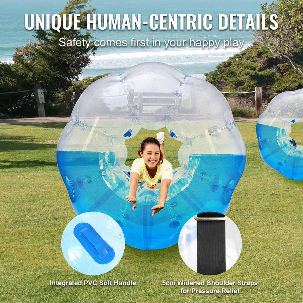 VEVOR - Pelota de parachoques inflable (1 unidad) 1,5 m (5 pies) de cuerpo 0,8 mm de grosor de PVC