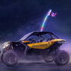 Control remoto RF impermeable 360 ° espiral RGB con 2 banderas para UTV ATV motocicletas RZR