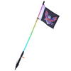 VEVOR LED Whip Light con base de resorte con aplicación y control remoto impermeable 360 °