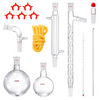 Kit de destilación de laboratorio VEVOR borosilicato 3,3 con 24 juntas y 40 1000 ml