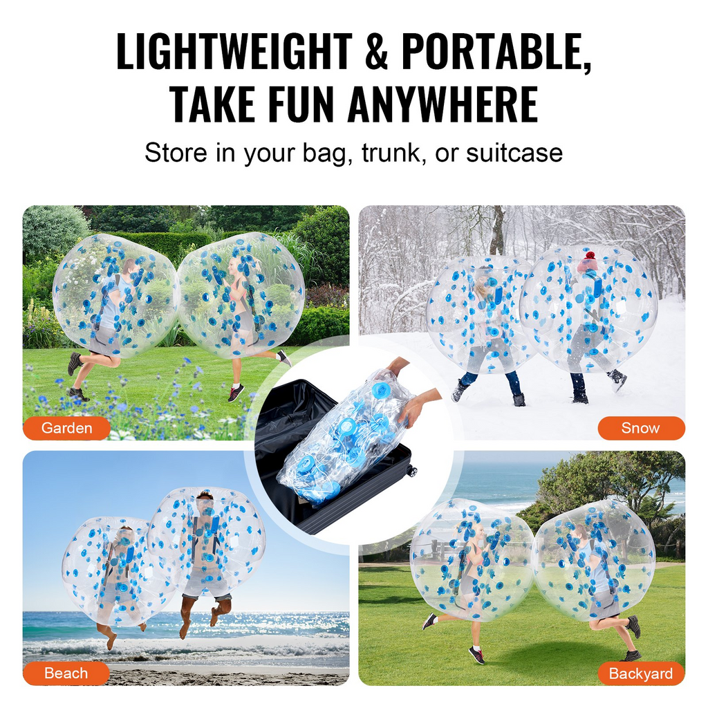 VEVOR - Pelota de parachoques inflable (1 unidad) 1,5 m (5 pies) de cuerpo 0,8 mm de grosor de PVC