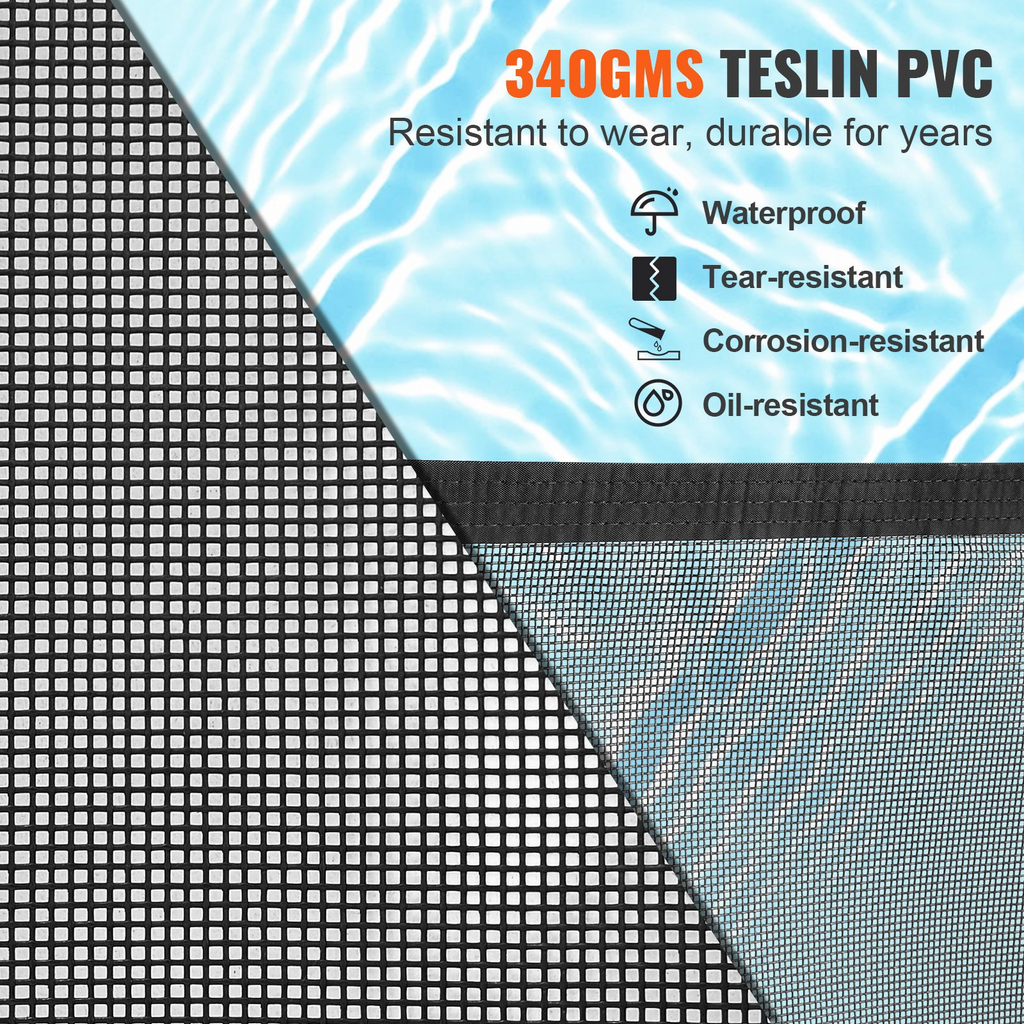 Valla para piscina VEVOR 4 x 48 pies de PVC Teslin de 340 g