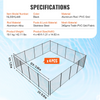 Valla para piscina VEVOR 4 x 48 pies de PVC Teslin de 340 g